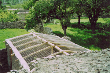 Snow leopard proof corral in Pakistan. Photo by Snow Leopard Conservancy