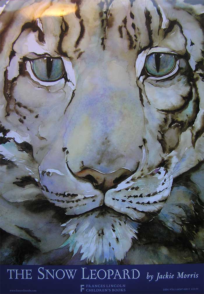 Jackie Morris 'The Snow Leopard' book cover.