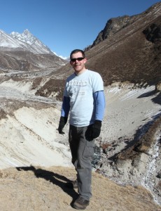 Jonny Hanson in the mountains of Nepal. (Photo J. Hanson).